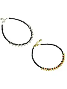 HIGH TRENDZ Women Set of 2 Anklets