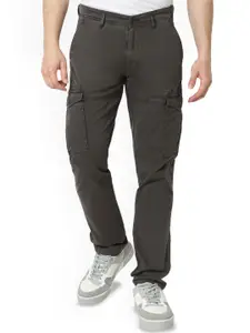 SPYKAR Cotton Mid Rise Cargo Trousers