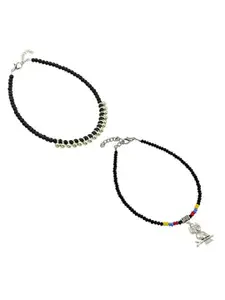 HIGH TRENDZ Women Set of 2 Anklets