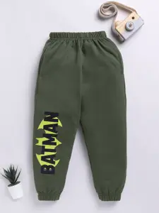 YK X Minute Mirth Boys Batman Printed Mid-Rise Joggers