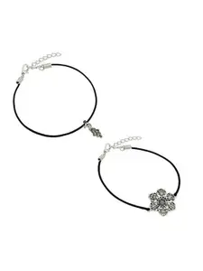 HIGH TRENDZ Women Set of 2 Anklets