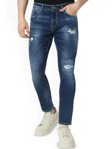SPYKAR Men Slim Fit Mildly Distressed Heavy Fade Jeans
