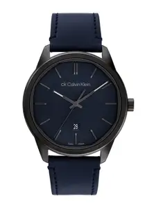 Calvin Klein Men Swiss Timeless Leather Straps Analogue Watch 25000064