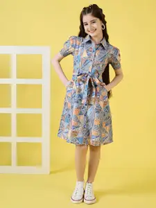 BAESD Floral Print Shirt Dress