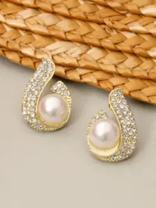 SUBHAGALANKAR Teardrop Shaped Studs Earrings