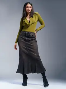 FREAKINS Pure Cotton Mermaid Midi Skirt