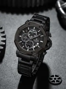 Naviforce Men Dial & Stainless Steel Straps Analogue Watch NF8065_B B B_