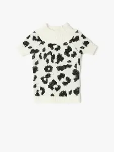 Koton Women Cable Knit Printed Pullover Sweaters