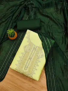 APNISHA Embroidered Viscose Rayon Unstitched Dress Material