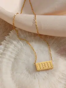 Jewels Galaxy Brass Gold-Plated Necklace