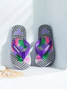 toothless Girls Printed Rubber Thong Flip-Flops