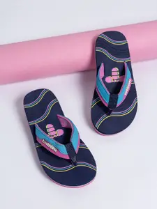 toothless Girls Printed Rubber Thong Flip-Flops