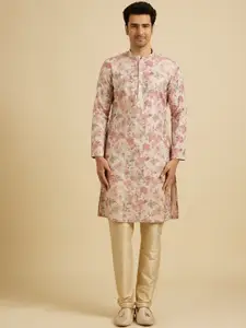 Manyavar Men Floral Printed Kurta