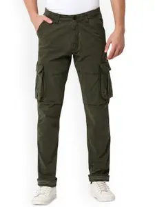 SPYKAR Cotton Mid Rise Cargo Trousers