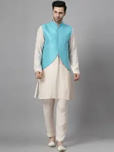 Utsav Fashion Men Off White Kurta Sets
