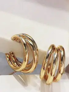 SUBHAGALANKAR Circular Hoop Earrings