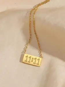 Jewels Galaxy Brass Gold-Plated Necklace