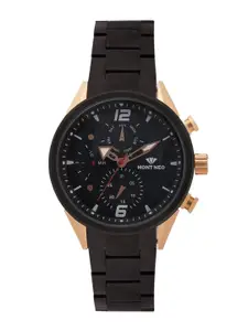 MONT NEO Men Skeleton Dial & Bracelet Style Straps Analogue Watch 7012C-M3404