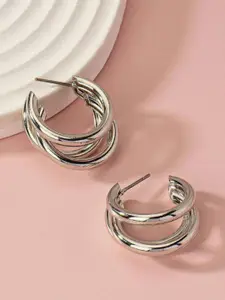 SUBHAGALANKAR Circular Hoop Earrings