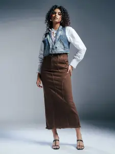 FREAKINS Straight Maxi Skirt