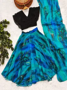 BAESD Girls Dyed Tie and Dye Ready to Wear Lehenga & Blouse With Dupatta