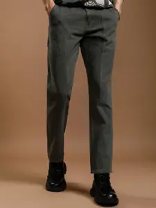 HIGHLANDER Men Overdyed Patch Look Straight Fit Pant