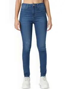 SPYKAR Women Super Skinny Fit High-Rise Light Fade Jeans