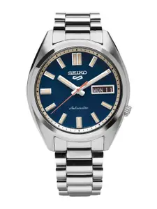 SEIKO Men Dial & Stainless Steel Bracelet Style Straps Analogue Chronograph Automatic Motion Powered Watch