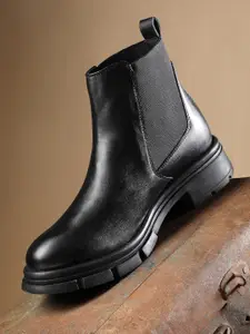 The Roadster Lifestyle Co. Women Mid-Top Block Heel Chelsea Boots