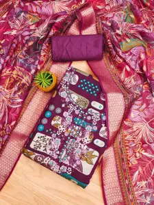 JULEE Geometric Printed Unstitched Dress Material