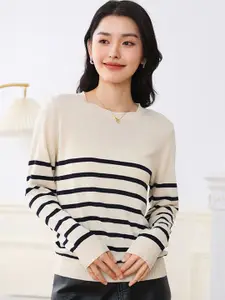 StyleCast Women Striped Pullover Sweater