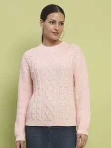 Madame Women Cable Knit Pullover