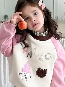 FOREVER FRIDAY Girls Printed Pullover Sweatshirt