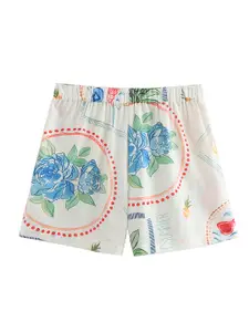 LULU & SKY Women Floral Printed Loose Fit Low-Rise Shorts