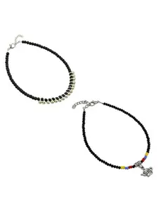 HIGH TRENDZ Women Set of 2 Anklets