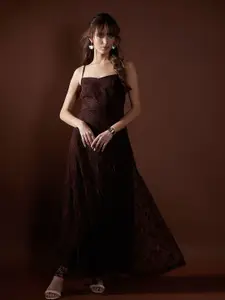 Vero Moda Women Floral Shoulder Straps Fit & Flare Maxi Dress