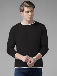 AUSK Men Solid Round Neck T-shirt