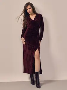 Vero Moda V-Neck Wrap Midi Dress