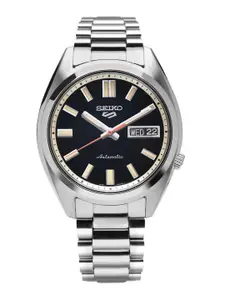 SEIKO Men Dial & Stainless Steel Bracelet Style Straps Analogue Chronograph Automatic Motion Powered Watch