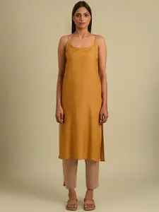 JAYPORE Women Round Neck Cotton Longline Slip