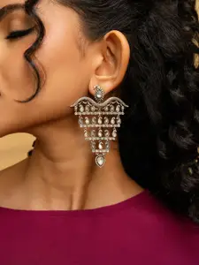 SHAYA 925 Sterling Silver Contemporary Drop Earrings