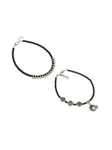 HIGH TRENDZ Women Set of 2 Anklets