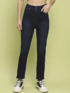 Madame Women Slim Fit Mid-Rise Cotton Jeans