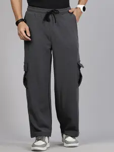 MADSTO Men Cotton Relaxed-Fit Track Pants