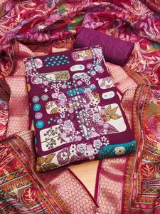 LADY SHOPI Geometric Printed Unstitched Dress Material