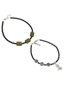 HIGH TRENDZ Women Set of 2 Anklets
