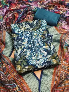 JULEE Floral Printed Unstitched Dress Material