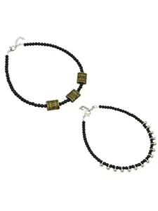 HIGH TRENDZ Women Set of 2 Anklets