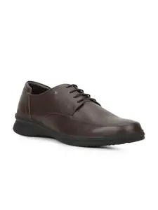 Bata Men Formal Round Toe Mid-Top Lace-Ups Derby Shoes