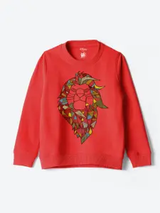 YK Disney Boys Graphic Printed Pullover Sweatshirt